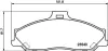 Комплект тормозных колодок, дисковый тормоз HELLA PAGID T1282 (фото 1)