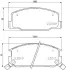 Комплект тормозных колодок, дисковый тормоз HELLA PAGID T1290 (фото 1)