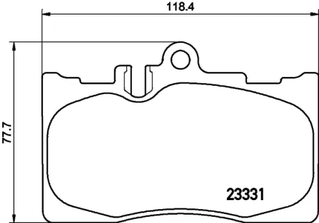 Комплект тормозных колодок, дисковый тормоз HELLA PAGID T1294