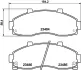 Комплект тормозных колодок, дисковый тормоз HELLA PAGID T1303 (фото 1)