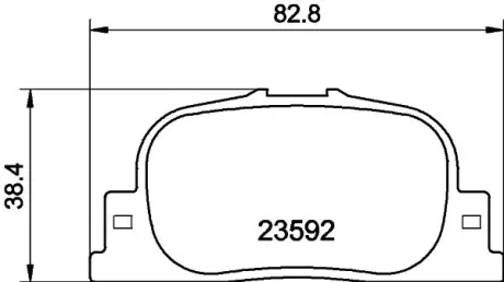 Комплект тормозных колодок, дисковый тормоз HELLA PAGID T1308