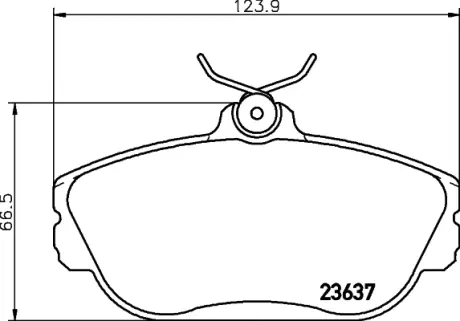 Комплект тормозных колодок, дисковый тормоз HELLA PAGID T1313