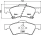 Комплект тормозных колодок, дисковый тормоз HELLA PAGID T1315 (фото 1)
