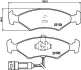 Комплект тормозных колодок, дисковый тормоз HELLA PAGID T1342 (фото 1)