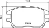 Комплект тормозных колодок, дисковый тормоз HELLA PAGID T1361 (фото 1)