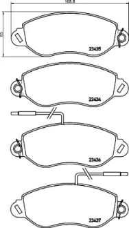 Комплект тормозных колодок, дисковый тормоз HELLA PAGID T1372