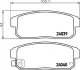Комплект тормозных колодок, дисковый тормоз HELLA PAGID T1403 (фото 1)