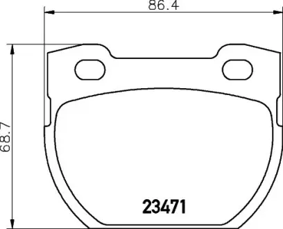 Комплект тормозных колодок, дисковый тормоз HELLA PAGID T1406