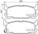 Комплект тормозных колодок, дисковый тормоз HELLA PAGID T1407 (фото 1)