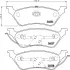 Комплект тормозных колодок, дисковый тормоз HELLA PAGID T1421 (фото 1)