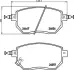 Комплект тормозных колодок, дисковый тормоз HELLA PAGID T1425 (фото 1)