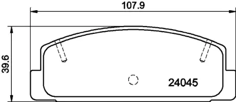 Комплект тормозных колодок, дисковый тормоз HELLA PAGID T1428