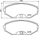 Комплект тормозных колодок, дисковый тормоз HELLA PAGID T1435 (фото 1)