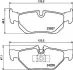 Комплект тормозных колодок, дисковый тормоз HELLA PAGID T1447 (фото 1)