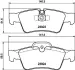 Комплект тормозных колодок, дисковый тормоз HELLA PAGID T1455 (фото 1)