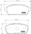 Комплект тормозных колодок, дисковый тормоз HELLA PAGID T1477 (фото 1)