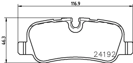 Комплект тормозных колодок, дисковый тормоз HELLA PAGID T1514