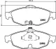 Комплект тормозных колодок, дисковый тормоз HELLA PAGID T1515 (фото 1)