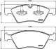 Комплект тормозных колодок, дисковый тормоз HELLA PAGID T1516 (фото 1)
