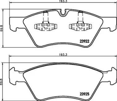 Комплект тормозных колодок, дисковый тормоз HELLA PAGID T1516