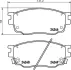 Комплект тормозных колодок, дисковый тормоз HELLA PAGID T1526 (фото 1)