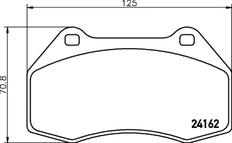 Комплект тормозных колодок, дисковый тормоз HELLA PAGID T1532