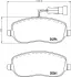 Комплект тормозных колодок, дисковый тормоз HELLA PAGID T1570 (фото 1)