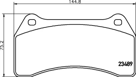 Комплект тормозных колодок, дисковый тормоз HELLA PAGID T1588