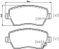 Комплект тормозных колодок, дисковый тормоз HELLA PAGID T1594 (фото 1)