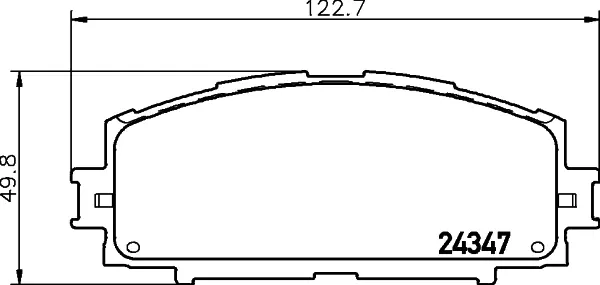 Комплект тормозных колодок, дисковый тормоз HELLA PAGID T1601 (фото 1)