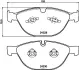 Комплект тормозных колодок, дисковый тормоз HELLA PAGID T1618 (фото 1)