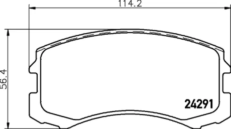 Комплект тормозных колодок, дисковый тормоз HELLA PAGID T1671