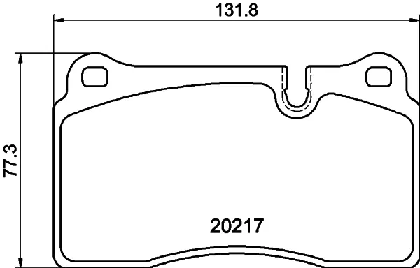 Комплект тормозных колодок, дисковый тормоз HELLA PAGID T1686 (фото 1)