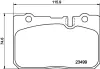 Комплект тормозных колодок, дисковый тормоз HELLA PAGID T1689 (фото 1)
