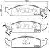 Комплект тормозных колодок, дисковый тормоз HELLA PAGID T1694 (фото 1)