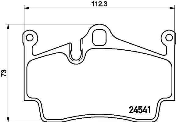 Комплект тормозных колодок, дисковый тормоз HELLA PAGID T1698 (фото 1)
