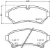 Комплект тормозных колодок, дисковый тормоз HELLA PAGID T1720 (фото 1)