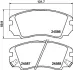 Комплект тормозных колодок, дисковый тормоз HELLA PAGID T1722 (фото 1)