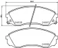Комплект тормозных колодок, дисковый тормоз HELLA PAGID T1724 (фото 1)
