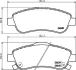 Комплект тормозных колодок, дисковый тормоз HELLA PAGID T1731 (фото 1)