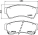Комплект тормозных колодок, дисковый тормоз HELLA PAGID T1749 (фото 1)