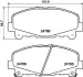 Комплект тормозных колодок, дисковый тормоз HELLA PAGID T1762 (фото 1)