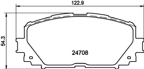 Комплект тормозных колодок, дисковый тормоз HELLA PAGID T1764