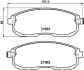 Комплект тормозных колодок, дисковый тормоз HELLA PAGID T1777 (фото 1)