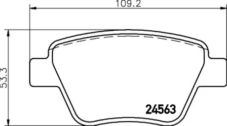 Комплект тормозных колодок, дисковый тормоз HELLA PAGID T1782