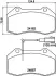 Комплект тормозных колодок, дисковый тормоз HELLA PAGID T1786 (фото 1)