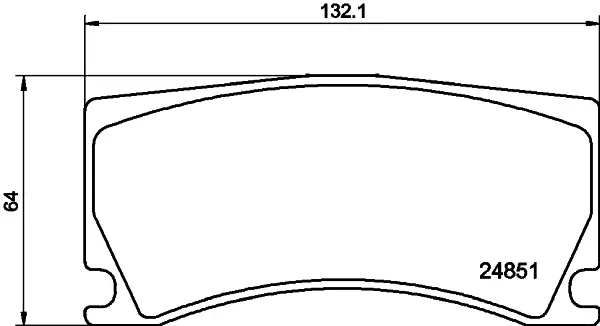Комплект тормозных колодок, дисковый тормоз HELLA PAGID T1790 (фото 1)