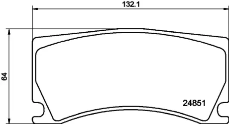 Комплект тормозных колодок, дисковый тормоз HELLA PAGID T1790