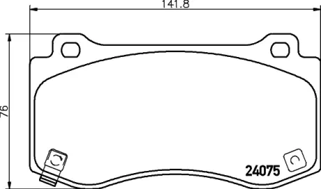 Комплект тормозных колодок, дисковый тормоз HELLA PAGID T1803