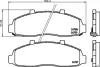 Комплект тормозных колодок, дисковый тормоз HELLA PAGID T1839 (фото 1)